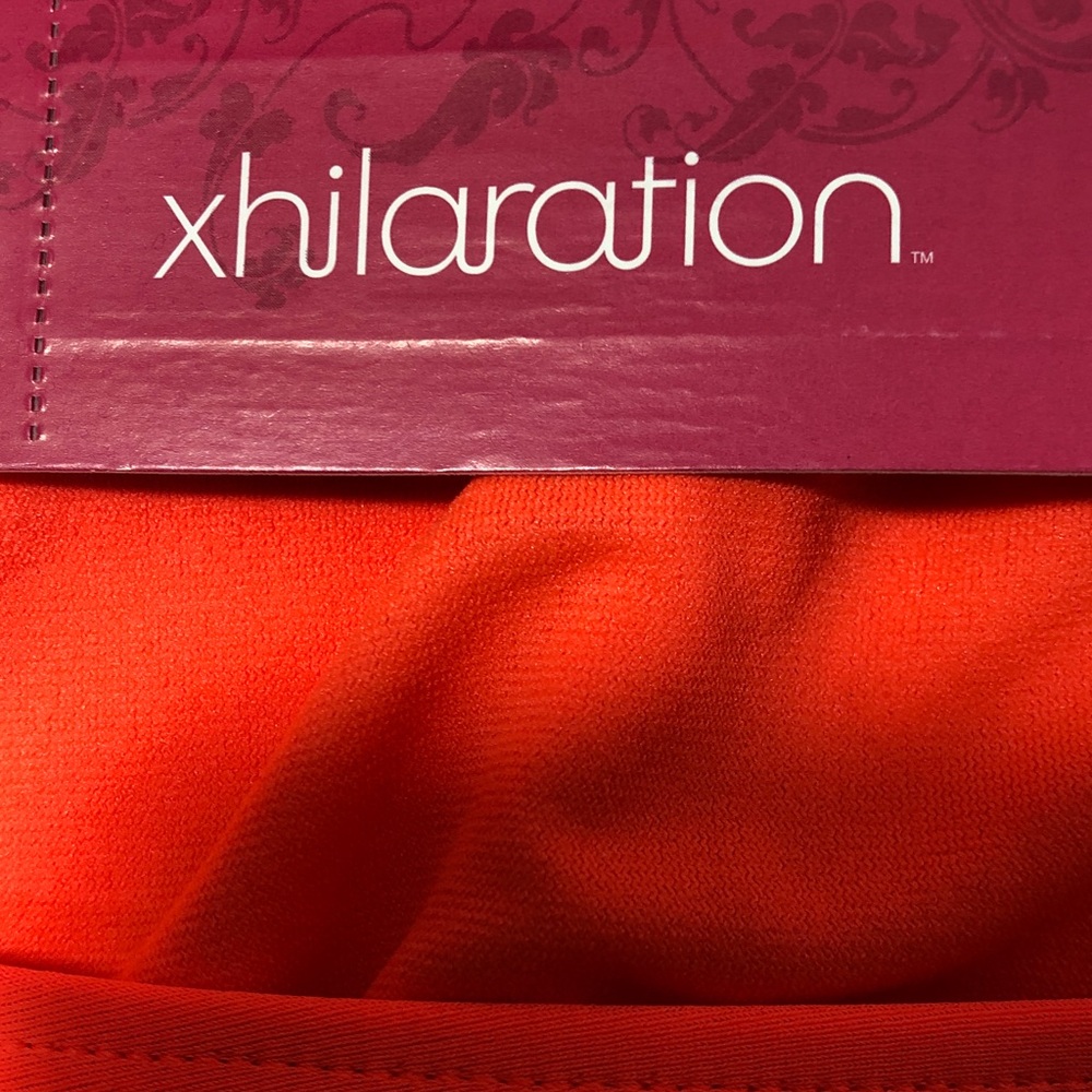 NWT Xhilaration Neon Orange Bikini Swimsuit Set, Size Medium - Picture 2 of 12